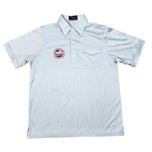 80s Vintage Caesars Palace Grand Prix Sports World Polo Shirt L Formula 1 One F1